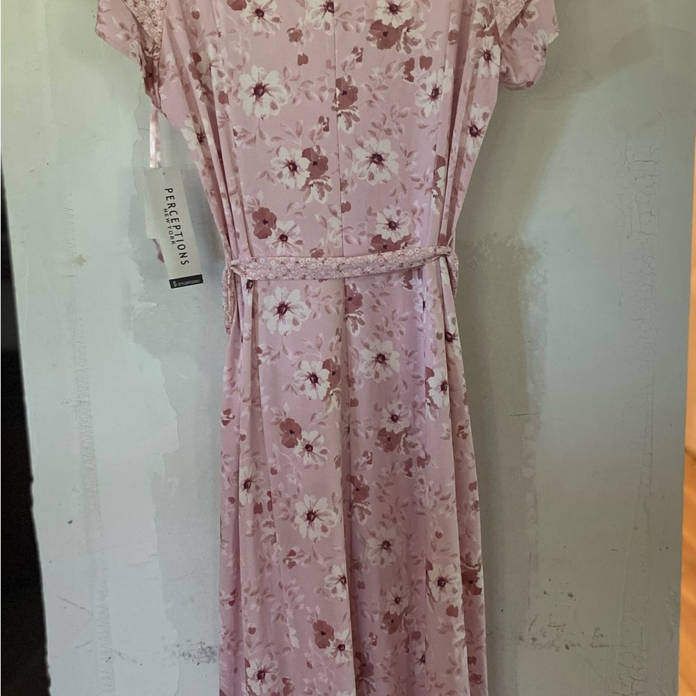 Perceptions Pink Floral Maxi Dress - Picture 7 of 7